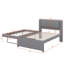 Lit plateforme double avec lit gigogne-107167760