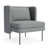 Kvadrat Invité gris bleu