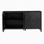 Armoire latérale U_STYLE à motif ondulé minimaliste, avec rangement fonctionnel, adaptée aux entrées, couloirs, salons, vestibules, couloirs