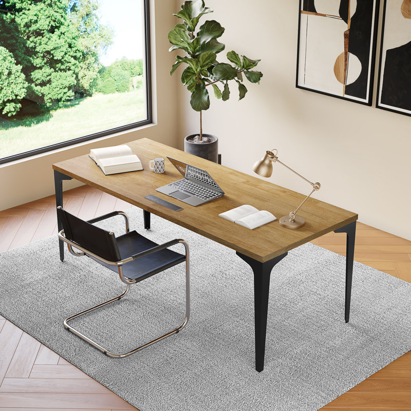 Comptoir en bois massif Hevea, Marron clair, H 1,5 po x L 60 po x l 36 po