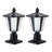 Solar Led Outdoor Pillar Lights With Switchable Warm/white Light