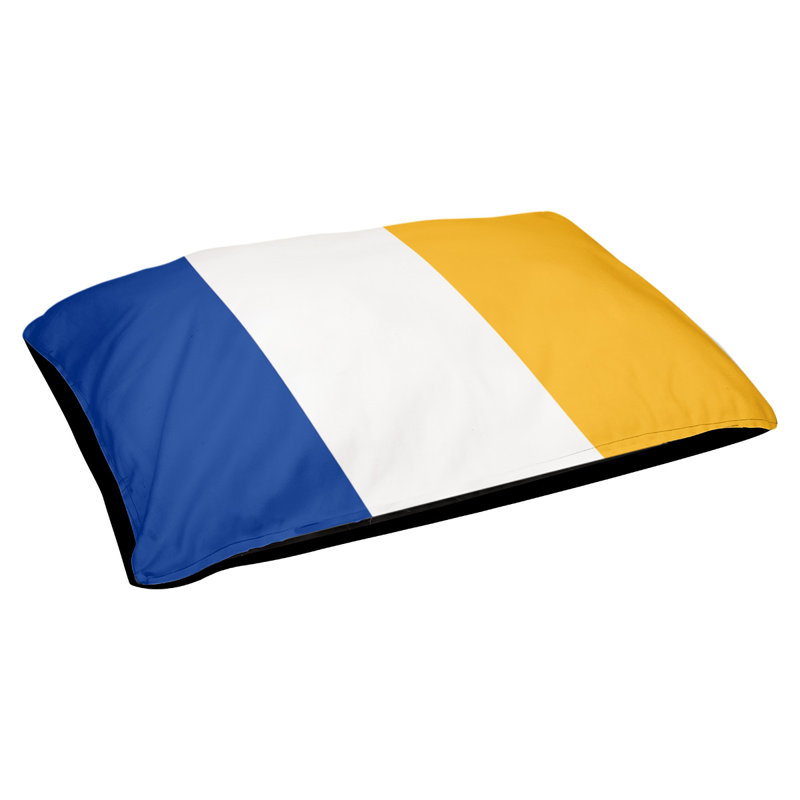 Coussin Los Angeles Anaheim, Large (40" W x 30" D x 6.5" H), Blue/White/Gold