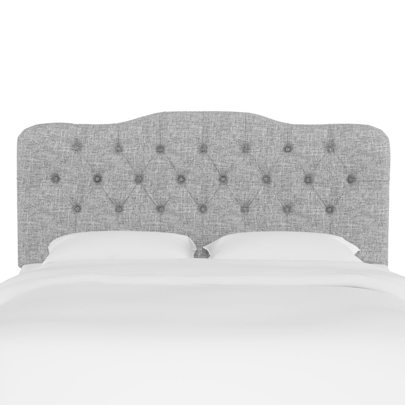 Nappi Upholstered Headboard, Twin, Zuma Pumice Textured Linen
