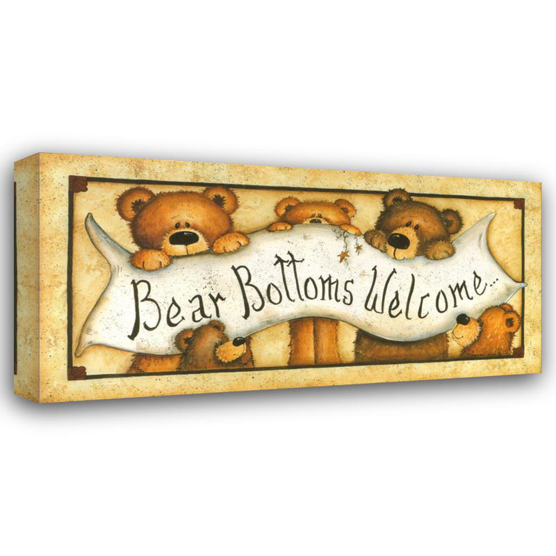 Bear Bottoms - Welcome, 12" H x 24" W
