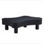 Table basse cylindrique moderne en bois de 42,52 pouces fabriquée à la main de forme irrégulière pour le salon, petite table basse avec piédestal robuste