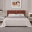 Base de lit plateforme tapissier, tête de lit et lattes en bois, aucun sommier requis-358729392-358729393