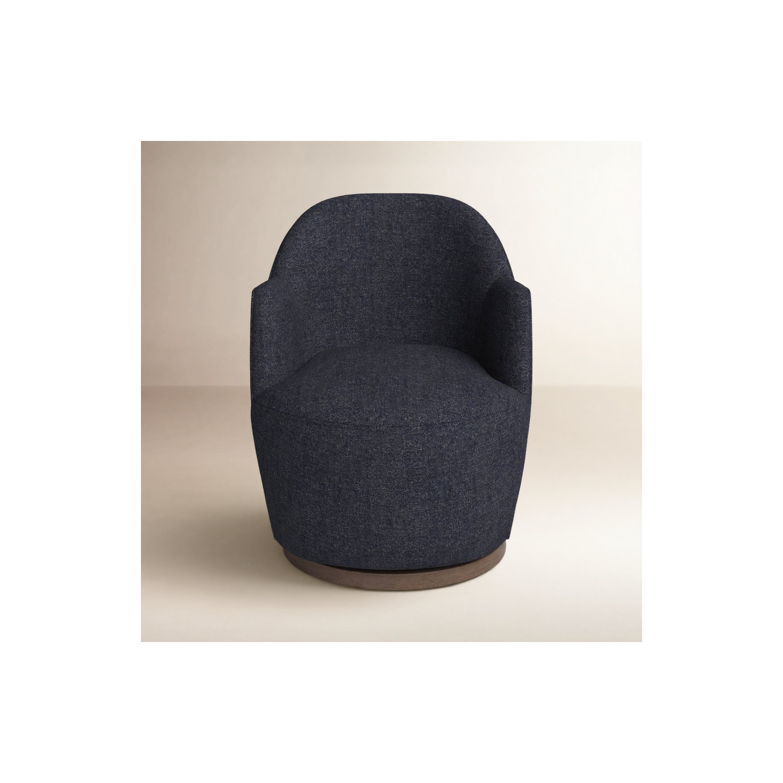 Corson Swivel Accent Chair, Thames Slate Boucle