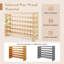 Solid Wood Wine Bottle Rack Yellow
