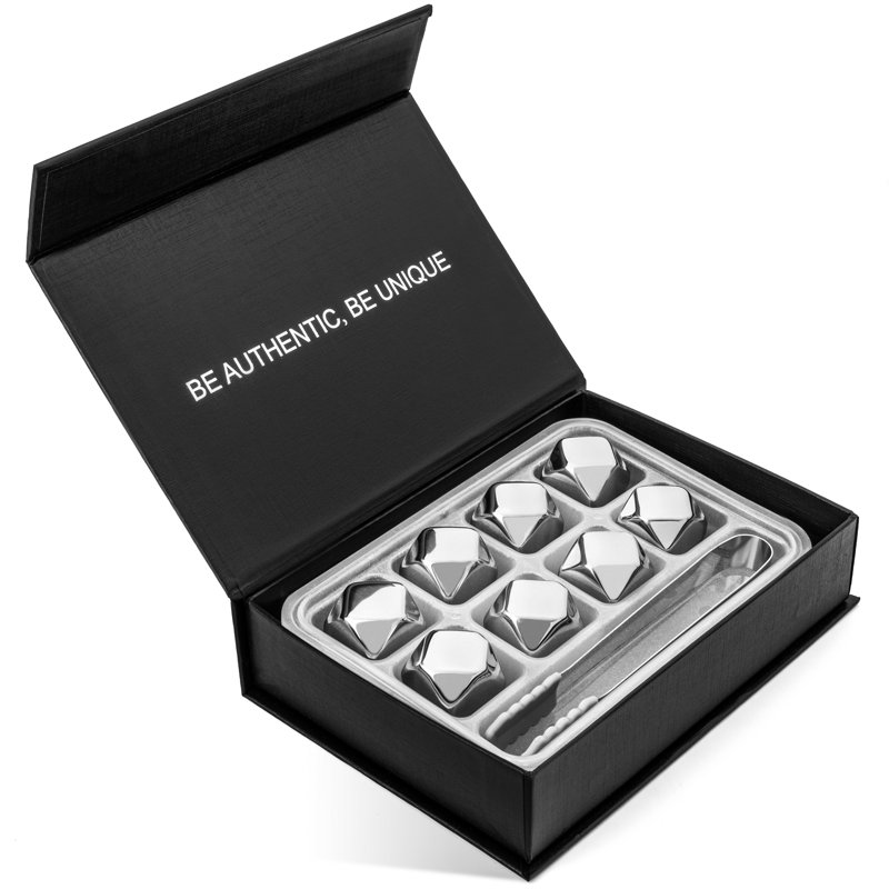 Ensemble de pierres à whisky et boîte-cadeau