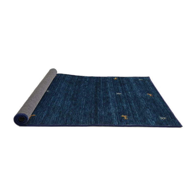 Tapis bleu foncé Rosati, Rond 5 pi