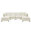 Canapé modulaire à 4 places avec 2 repose-pieds et canapé-lit en chenille Comfy Cloud-1989512717-1997389921