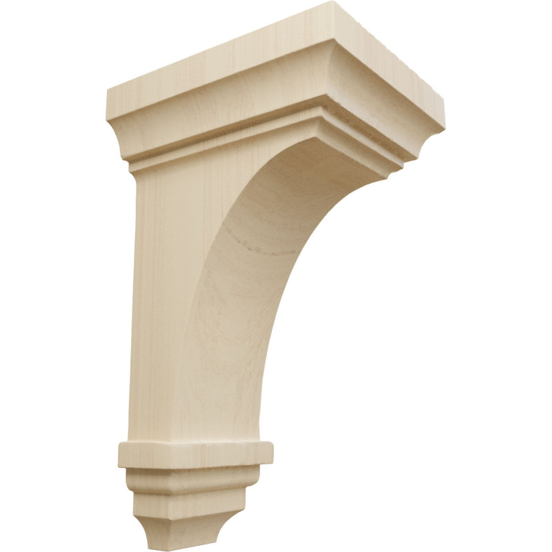 Corbeau Jefferson H 6 po x l 3 1/2 po x P 3 3/4 po, Chêne clair, H 8 po x l 4 po x P 4,75 po