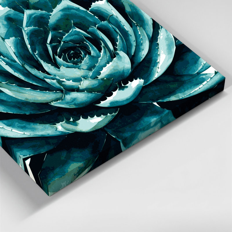 Art mural sur toile Botanical Agave Green, H 11 po x l 14 po