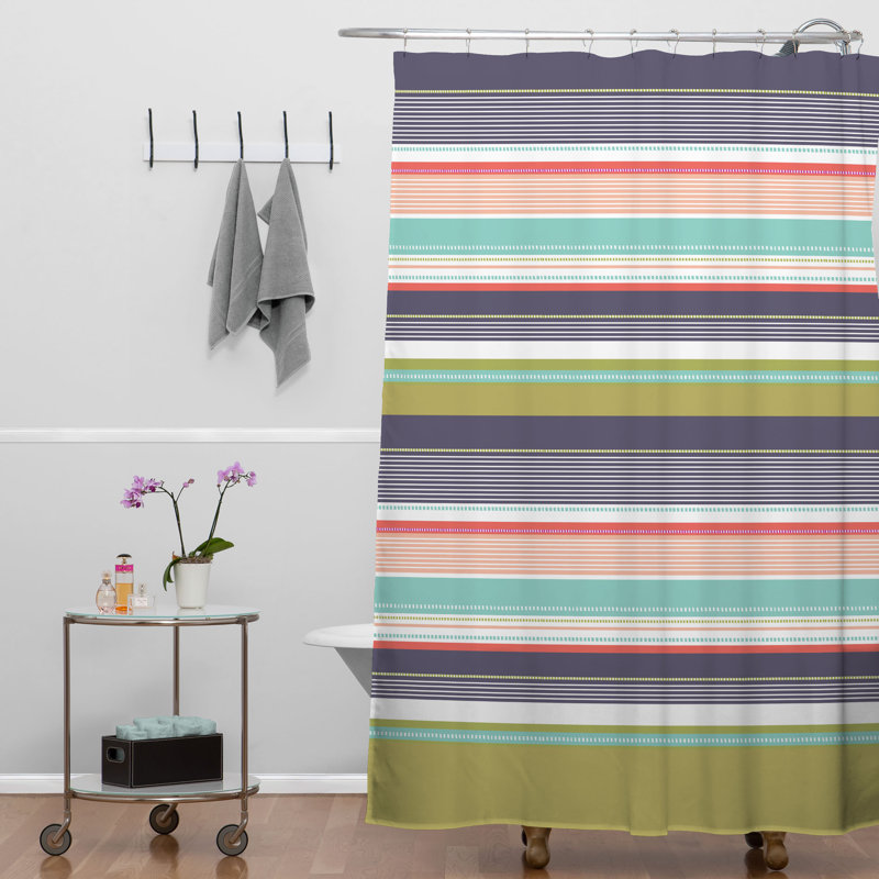 Wendy Kendall Striped Shower Curtain