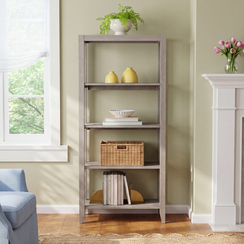 Minza Solid Wood Ladder Bookcase