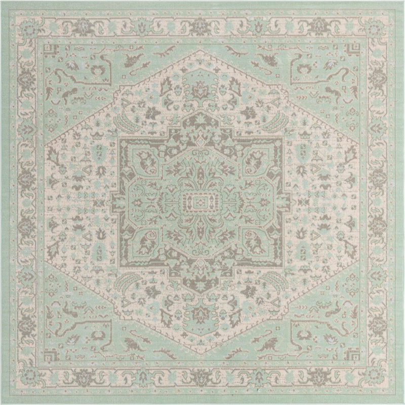 Shauntra Oriental Indoor Rug, Square 7'10"
