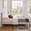 Double Size Upholstered Bed Frame, Platform Bed With Adjustable Teddy Fabric Headboard, Wood Slat Support, No Box Spring Needed, Beige