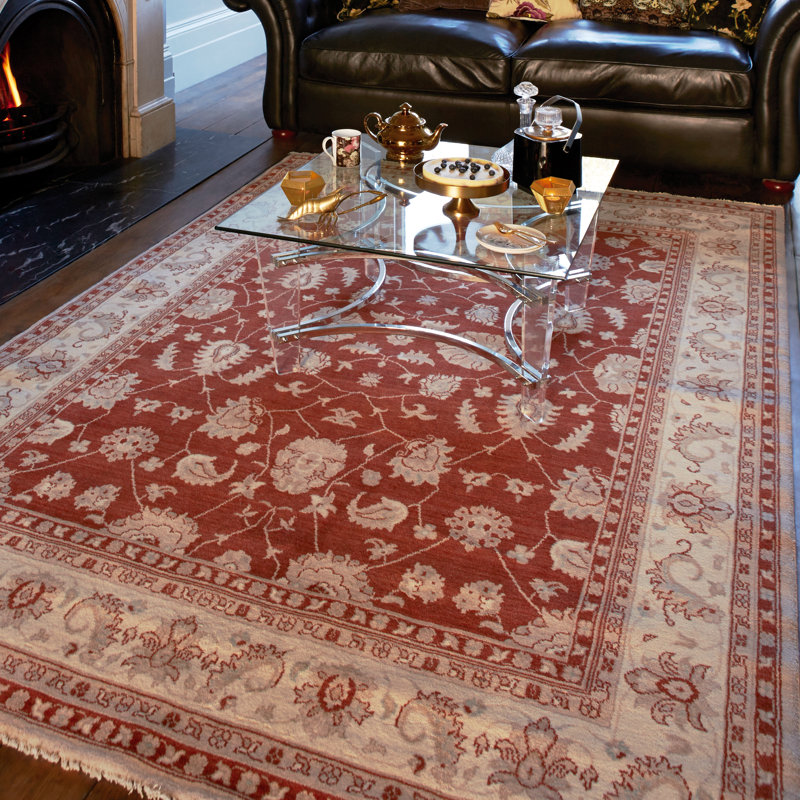 Ferrero Wool Red/Brown Rug, Rectangle 130 x 190cm