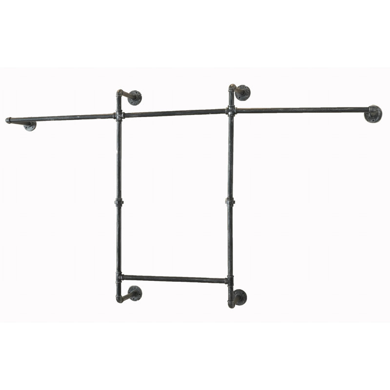 Niciah Iron Wall Mounted Clothing Racks