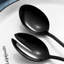 Stainless Steel Serving Utensils Set 7-Piece Hostess Flatware Includes Salad Spoon, Fork, Knife - Dishwasher Safe, Rust Resistant, Elegant Tableware For Entertaining-1248577069