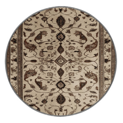 Machine Washable Persian Gray Area Rug