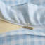 Ensemble de housse de couette à volants Gingham, ensemble de housse d'édredon à carreaux en microfibre prélavée-126276605-126276598