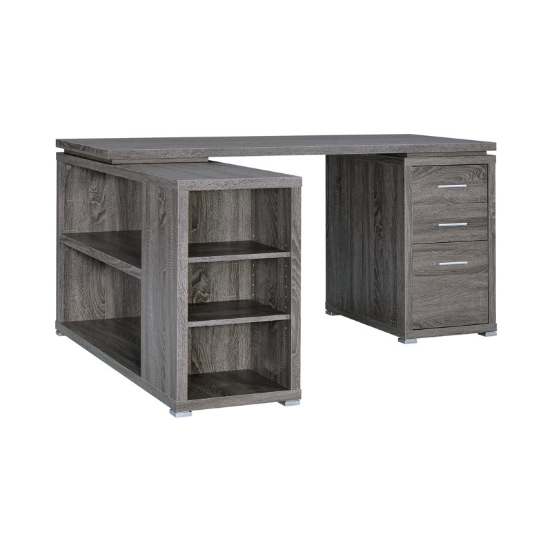 Ralphs L-Shaped Writing Desk, Gray