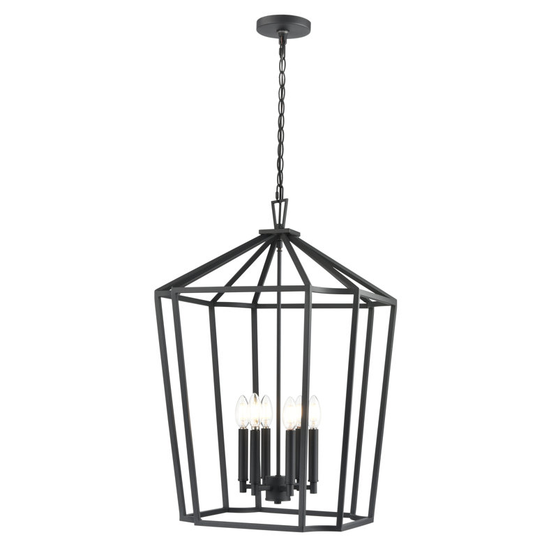 Luminaire suspendu Hylena , H 28,5 po x l 18,5 po x P 18,5 po, 6