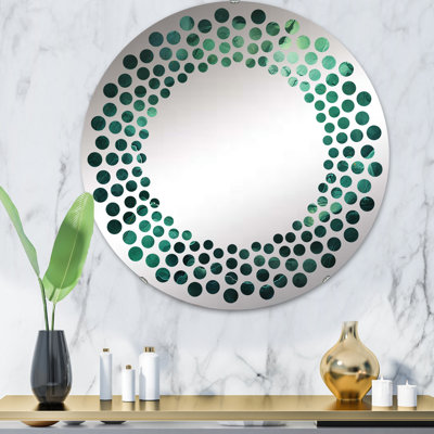 Mountain Mountains Peaks Percolated Peaks - Miroir mural à pois - MIR109795-Rond