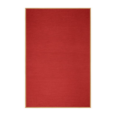 Machine Washable Solid Brown Area Rug