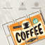 "Food and Drink", "Hot and Fresh Coffee", ensemble de 3 impressions sur toile par Retro Revival-93062957