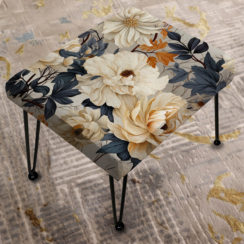 Ethereal Blooms - Plants Rectangle Ottoman