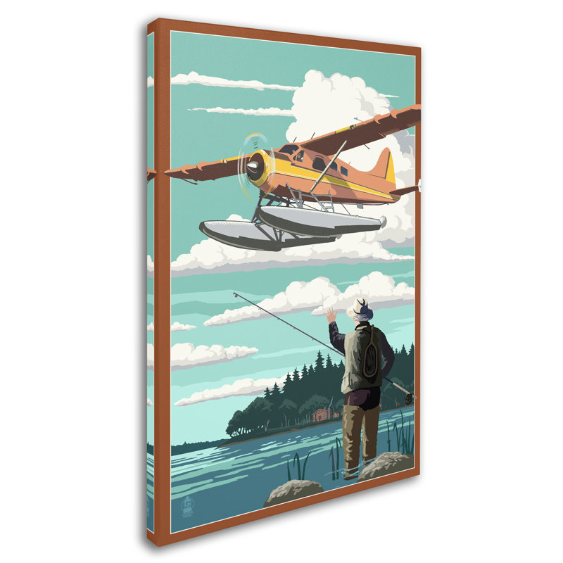 " Fishing 1 " by Lantern Press, 47" H x 30" W x 2" D