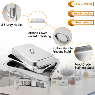 Stainless Steel Rectangle Chafing Dish