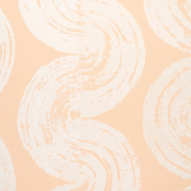 Backdrop Striped Wallpaper Roll, Light Peach