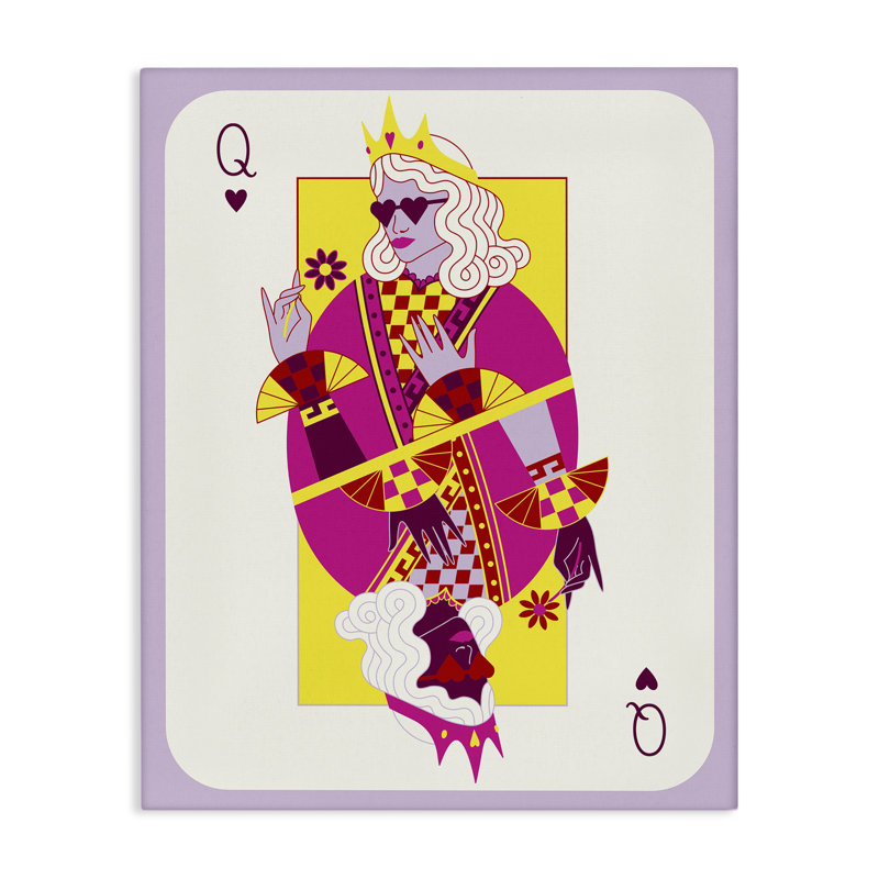 «Trendy Queen Card Canvas», conception par Grace Popp, H 20 po x l 16 po
