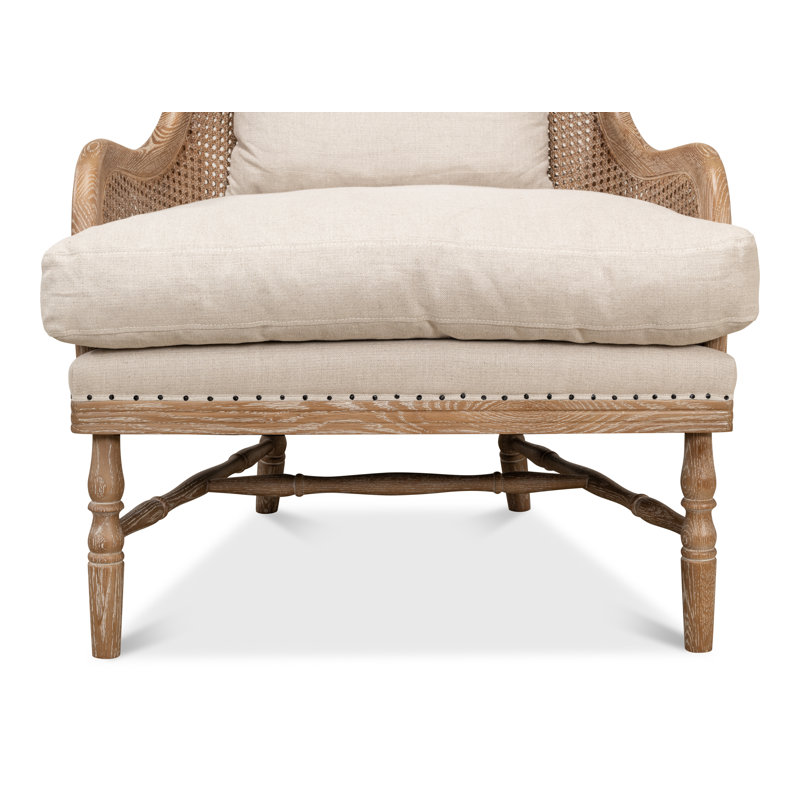 Randolph Linen Wingback Chair