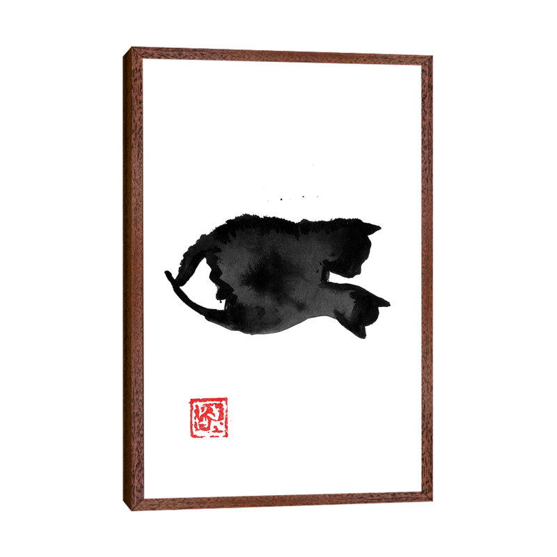 Puces by Péchane - Painting on Canvas, Classic Brown Wood Framed, 152.5 cm H x 101.5 cm W