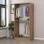 Armoire traditionnelle en chêne, 35,4 po x 82,7 po x 20,5 po | 100% panneau de particules enduit de mélamine, épaisseur: 0,7 pouce | Solution de rangement durable et élégante pour la chambre à coucher, design élégant pour la décoration intérieure classique-1089802627-1089802625