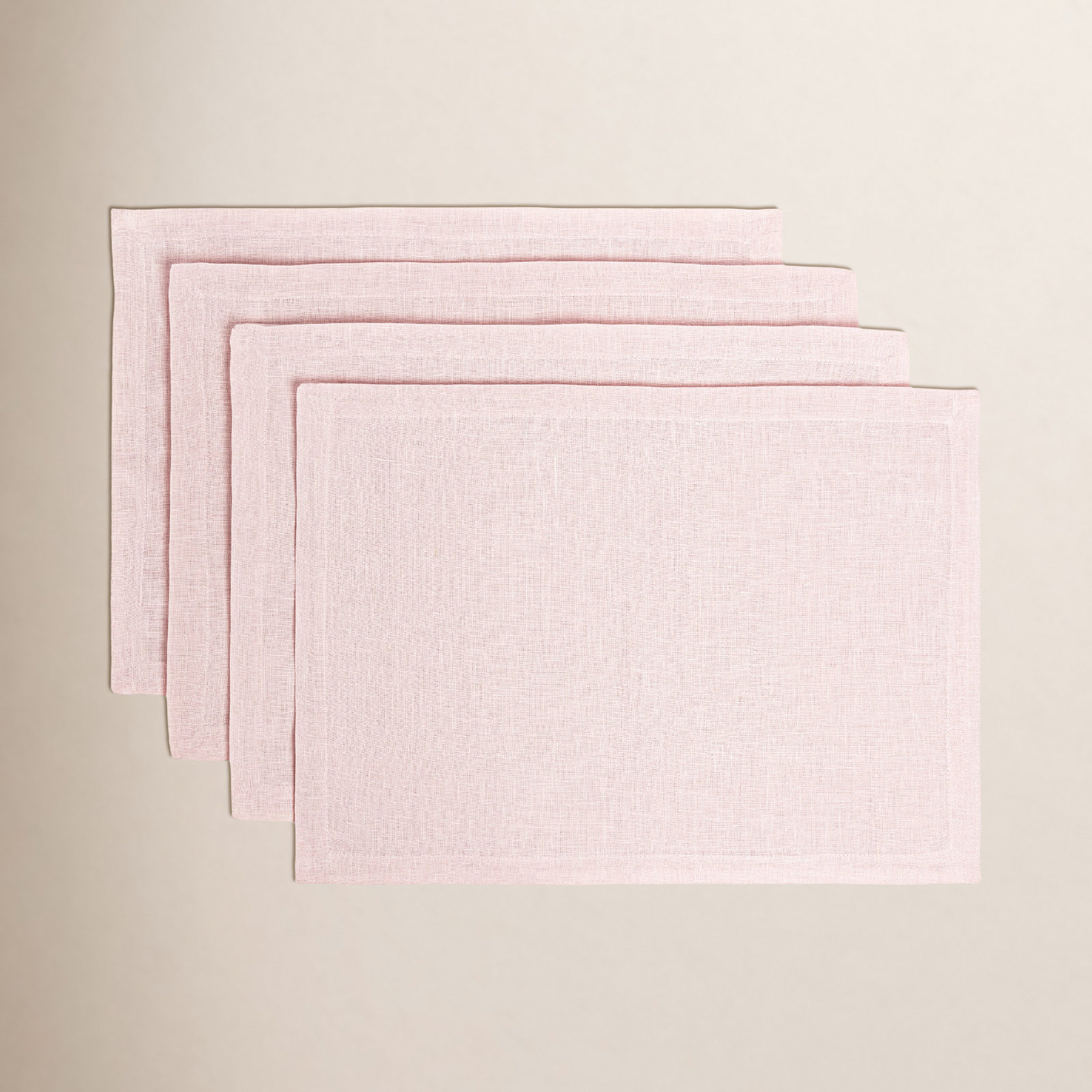 100% Linen Placemat, Pink