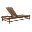 Chaise longue d'extérieur en teck Vaterra