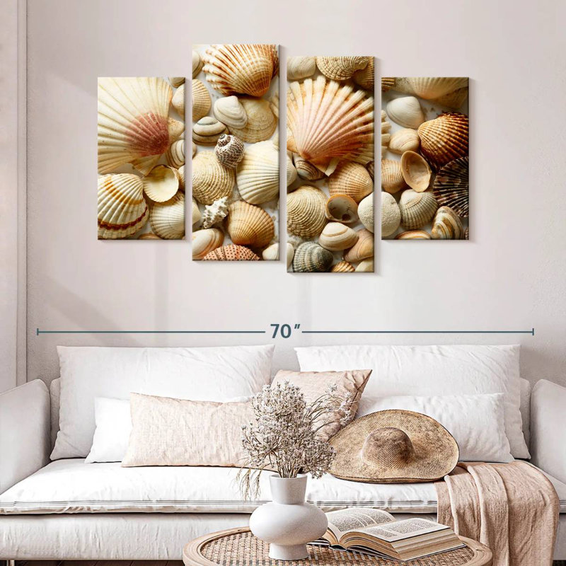 Aletra Various Seashells, 32" H x 52" W