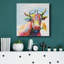 «Groovy Cow and Sky» - peinture sur toile tendue-1705340671