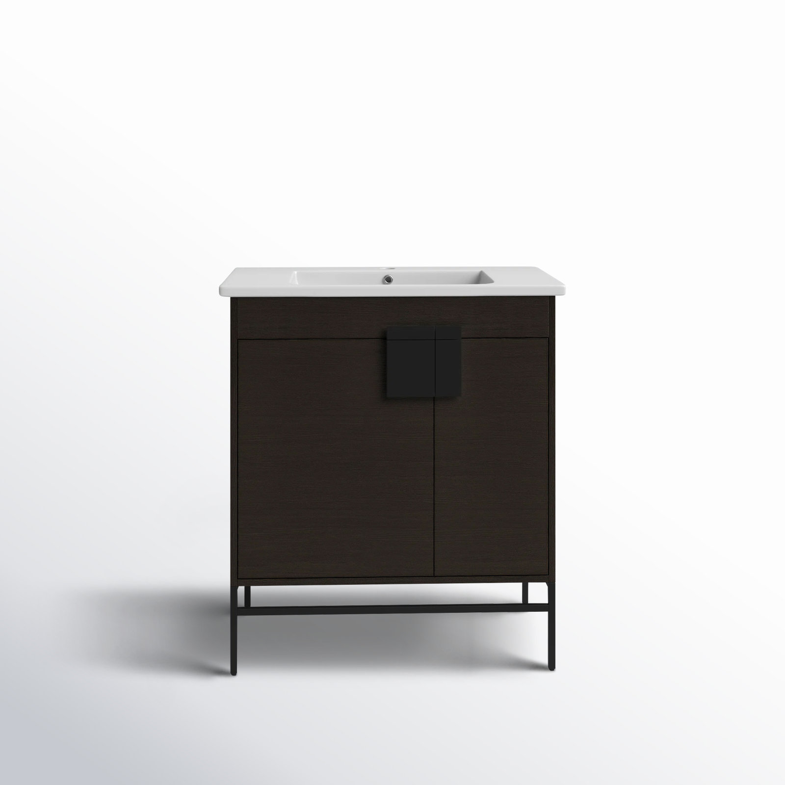 Maisie 30'' Single Bathroom Vanity, Black Matte, Black