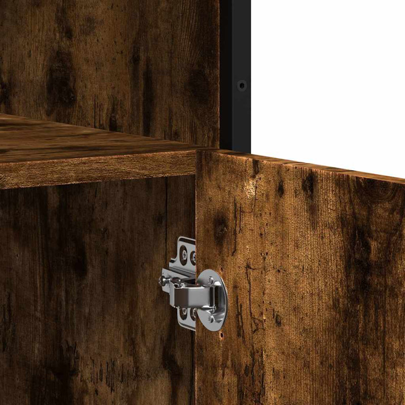 Sideboard 100X35x76 Cm Engineered Wood, Smoked Oak