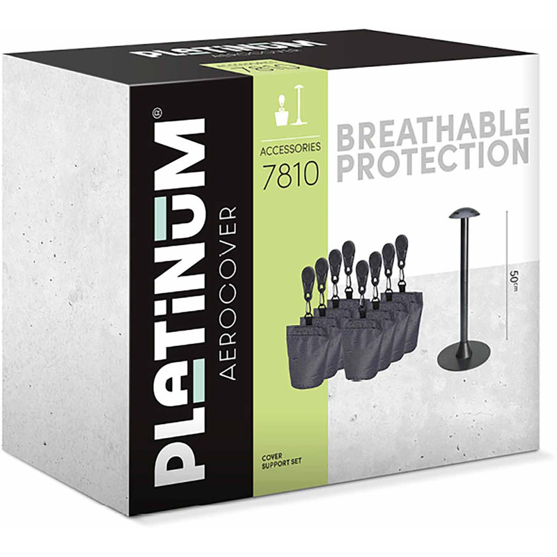 Aerocover by Platinum - Sand bags and Support Pole Set for Aerocovers