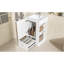 Meuble-lavabo compact et moderne avec lavabo en céramique, rangement en bois pour la salle de bain