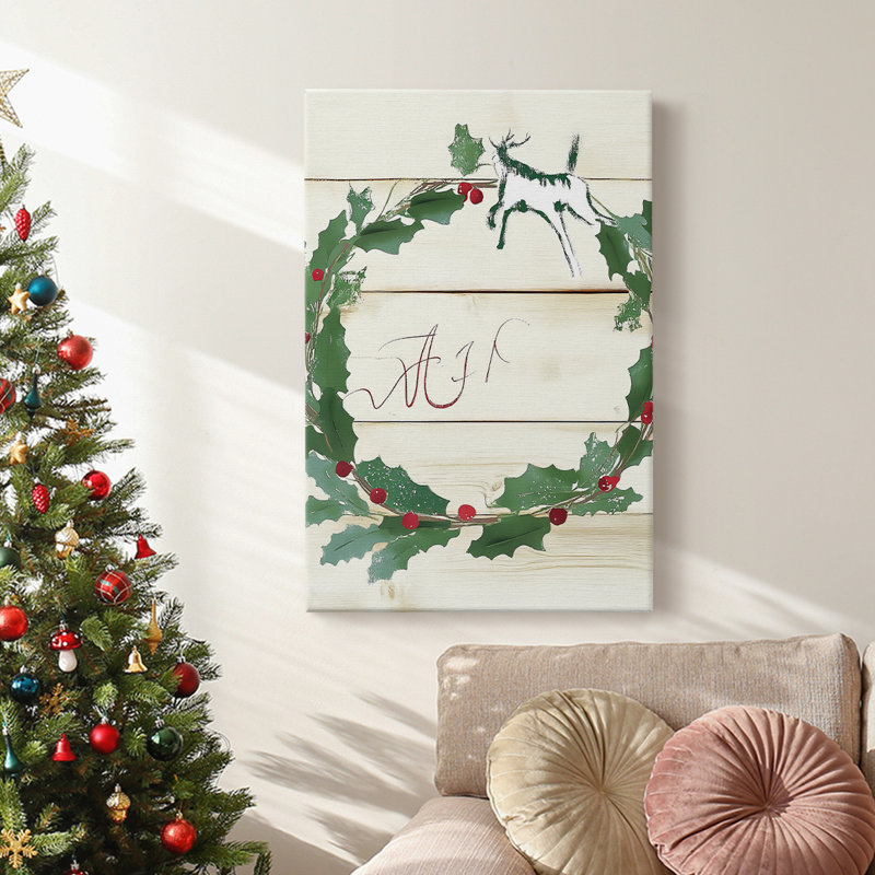 Art des Fêtes de Noël - Toile tendue avec châssis Dcccxxvi, H 18 po x l 12 po