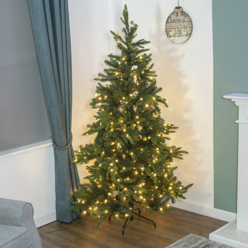 5.91' H Lighted Artificial Fir Christmas Tree