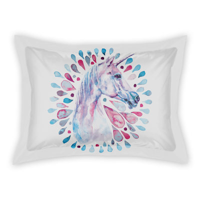 Couvre-oreiller en polyester aquarelle